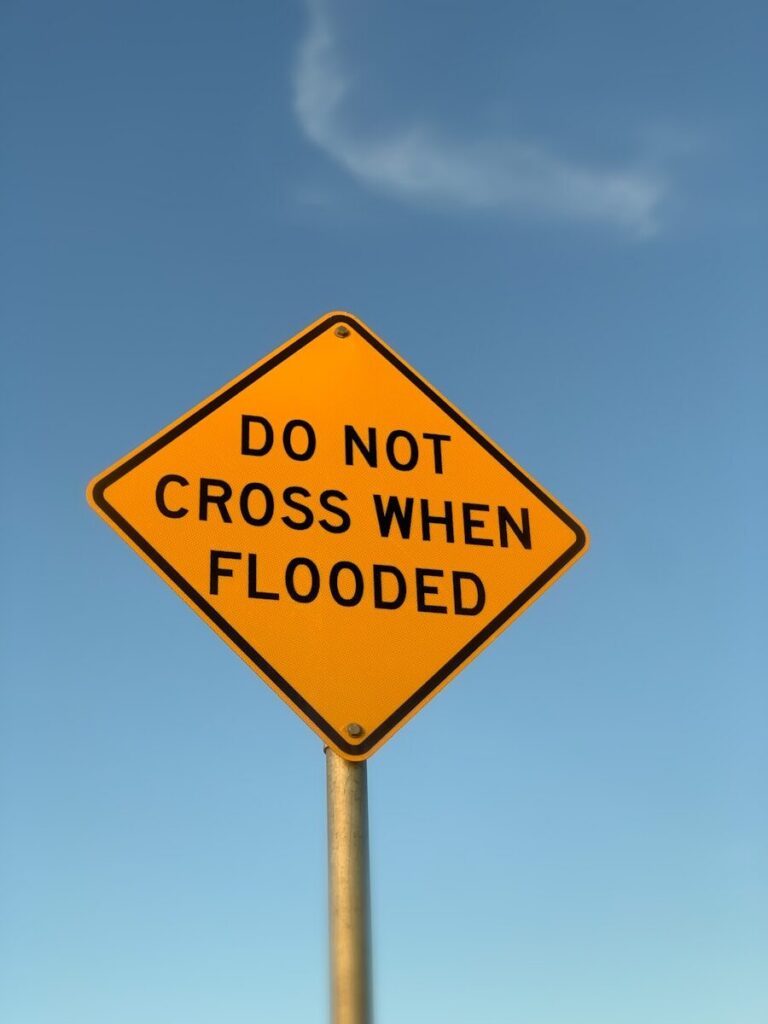 a yellow sign with black text