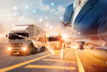 Businessman,Using,Tablet,On,Logistic,Network,Distribution,And,Smart,Transportation